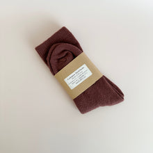 Cashmere Wool Socks - Crushed Berry