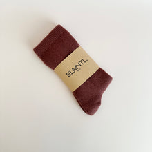 Cashmere Wool Socks - Crushed Berry