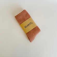 Cashmere Wool Socks - Rusty Rose