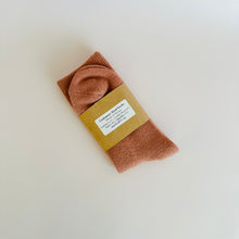 Cashmere Wool Socks - Rusty Rose