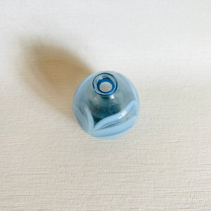 Handblown Small Blue Vase