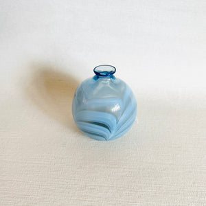 Handblown Small Blue Vase