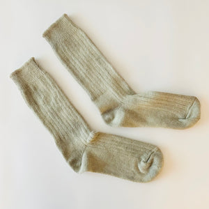 Naturally Dyed Wool-Angora Socks