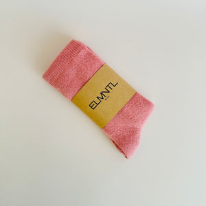 Cashmere Wool Socks - Blush Pink