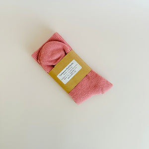 Cashmere Wool Socks - Blush Pink