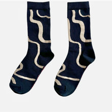 Crew Sock  - Ziggy in Black and Tan