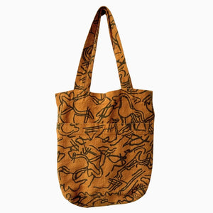 Petite Tote Stream - Warm Grey - Deep Gold