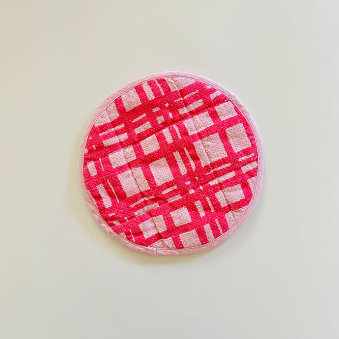 Round Potholder Darby/Barbie Pink/Tea Rose