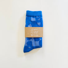 Crew Socks - Checks in Cobalt and Periwinkle