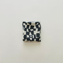 Silk Gauze Bandana - Checks/Faded Black