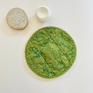 Rpund Potholder Drape/Circus Green/Moss