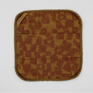 Potholder Checks - Amber