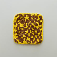 Potholder - Checks Amber/Sun