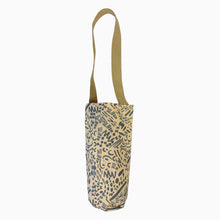 The Wine Tote - Dashes & Moons - Warm Grey - Natural
