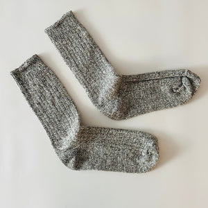 Naturally Dyed Wool-Angora Socks