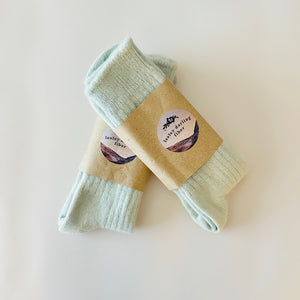 Naturally Dyed Wool-Angora Socks
