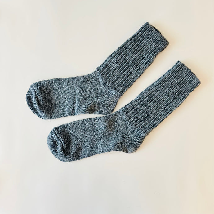 Veronica Wool Socks (Charcoal)