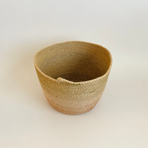 Desert Flower Jute Basket - Medium