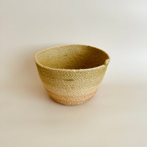 Desert Flower Jute Bucket - Small