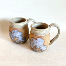 Pair of Mugs with Periwinkle/Lavender Design