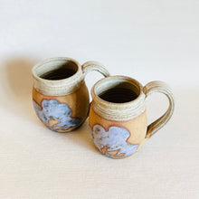 Pair of Mugs with Periwinkle/Lavender Design