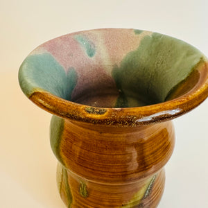 Pink Turquoise Splash Vase