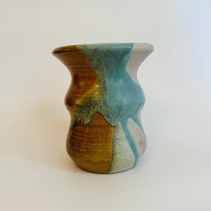 Pink Turquoise Splash Vase