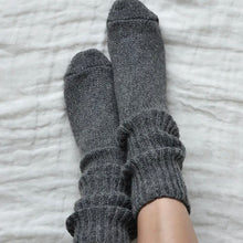 Veronica Wool Socks (Charcoal)