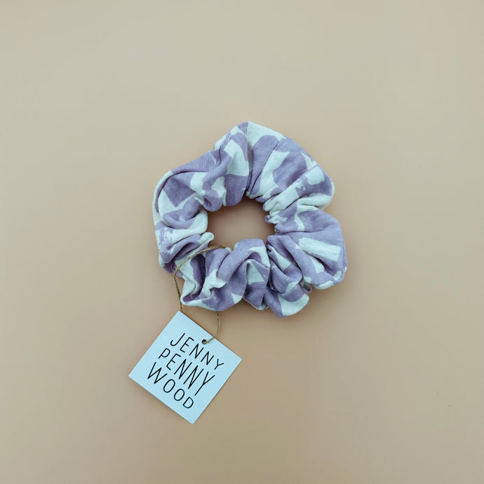 Scrunchie Natural/Lavender