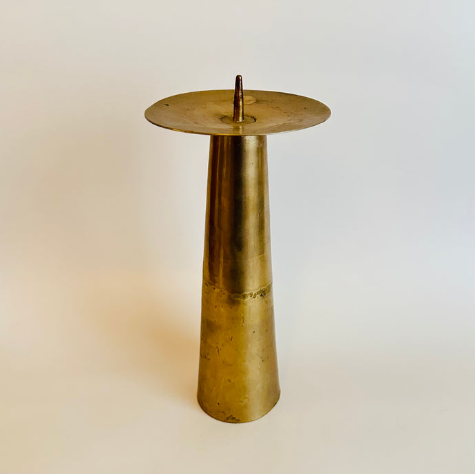 Tall Brass Candle Holder