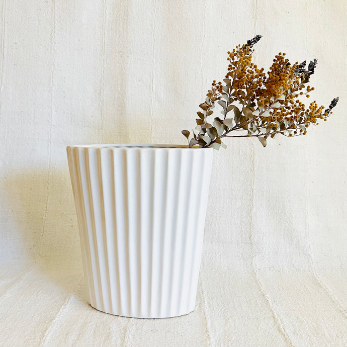 White Deco Vase